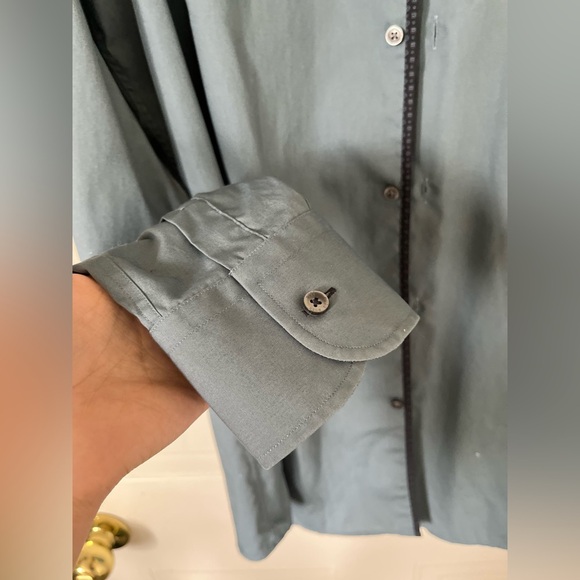 Hugo Boss Slim Fit Easy Iron Blue Jerry Button-down shirt - Picture 4 of 13